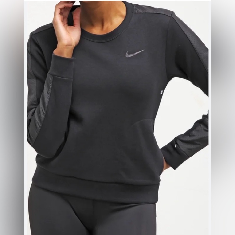 Women’s Black Activewear Nike Crew Neck Sweatshirt Size Small
